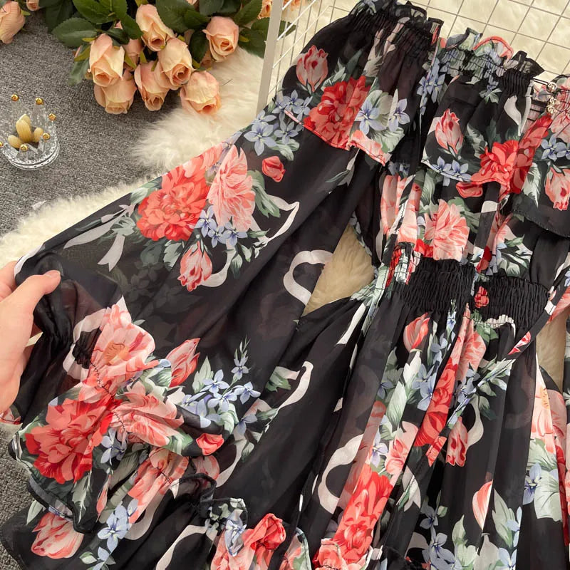 Summer Chic Floral Off-Shoulder Jumpsuit