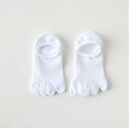 Men’s Breathable Cotton Toe Socks