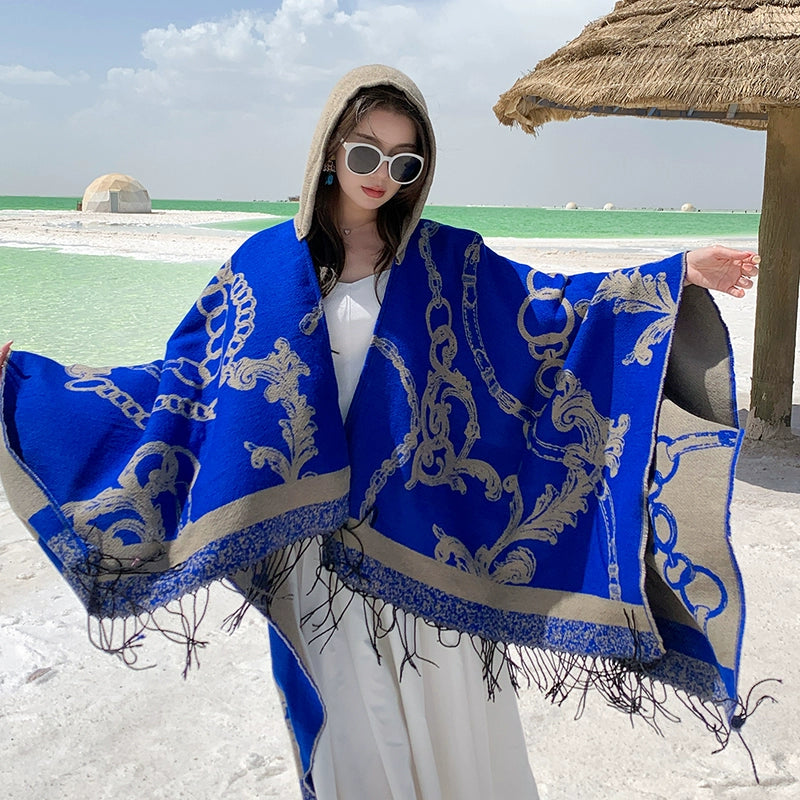 Bohemia Shawl Exotic Cloak – Female Xinjiang Tourism Grassland Travel Wear