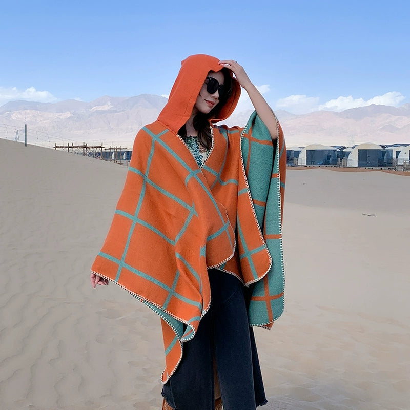 Bohemia Shawl Exotic Cloak – Female Xinjiang Tourism Grassland Travel Wear