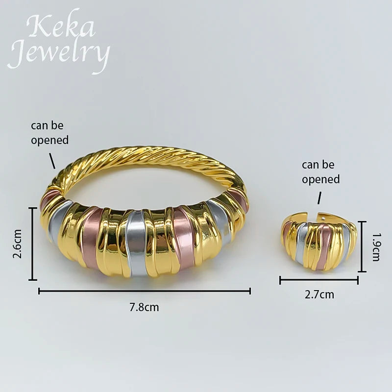 America 22K Gold Plated Jewelry Set