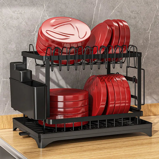 Kitchen Drainage Rack – Multifunctional Dish & Utensil Organizer