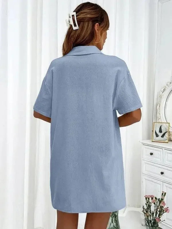 Stay Cool & Stylish This Summer – Women's Cotton Linen Two-Piece Set