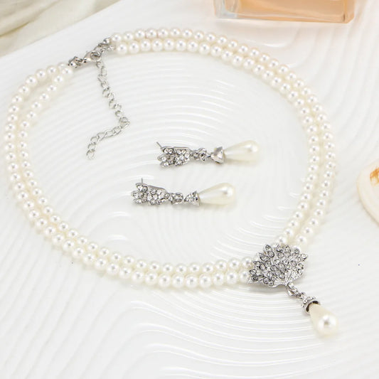 Elegant European & American Bridal Necklace Set