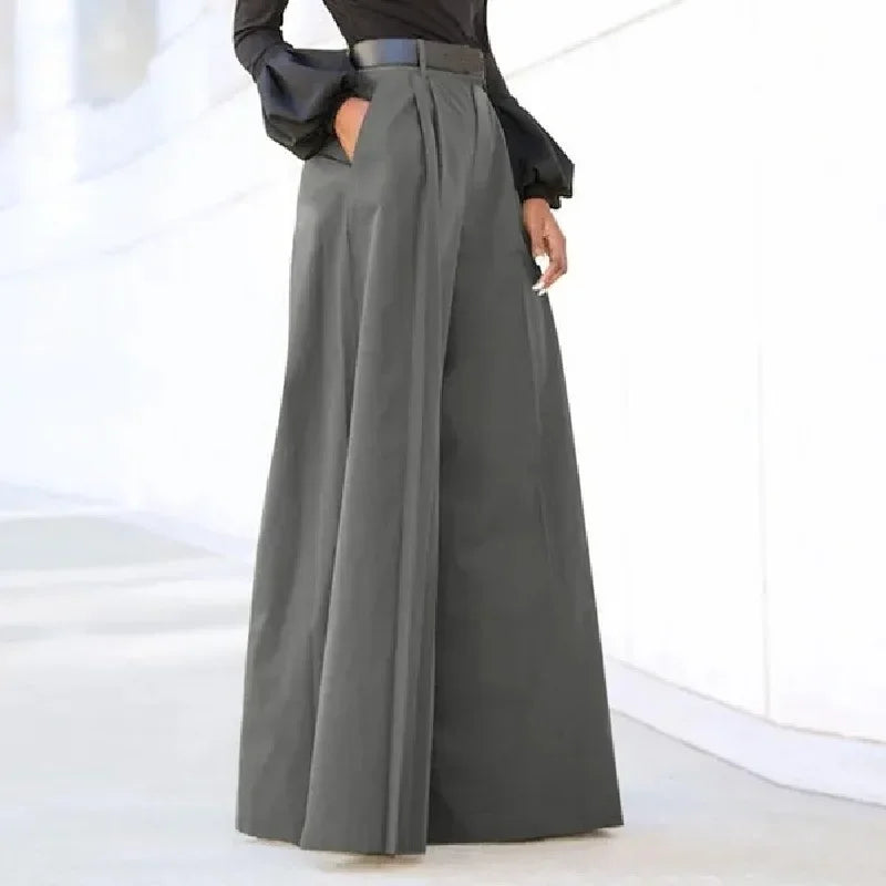Women's Wide Leg Palazzo Pants – Summer Linen Comfort with Stylish Prints