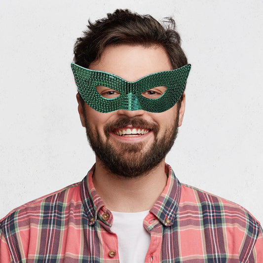 20 PCS Mardi Gras Masquerade Masks – Venetian Half Face Party Masks for Halloween, Carnival, Prom, Costume Parties & Festive Events