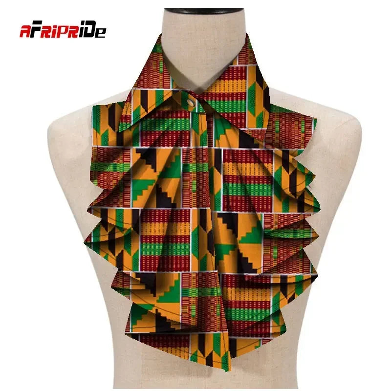 New Fashion African Print Ankara Tie for Women – Triangle Cravat
