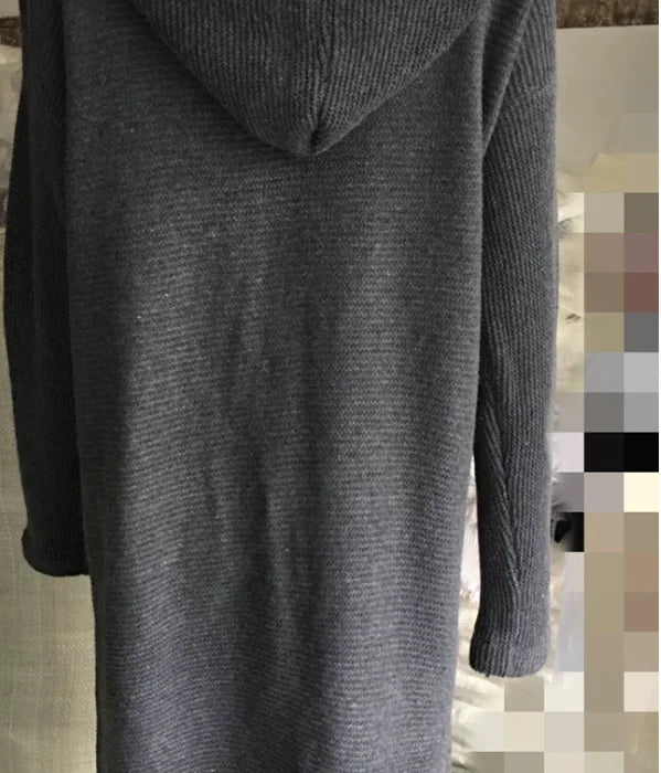 Women’s oversized hooded cardigan sweater