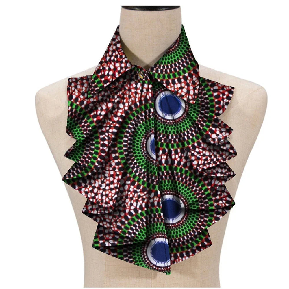 New Fashion African Print Ankara Tie for Women – Triangle Cravat