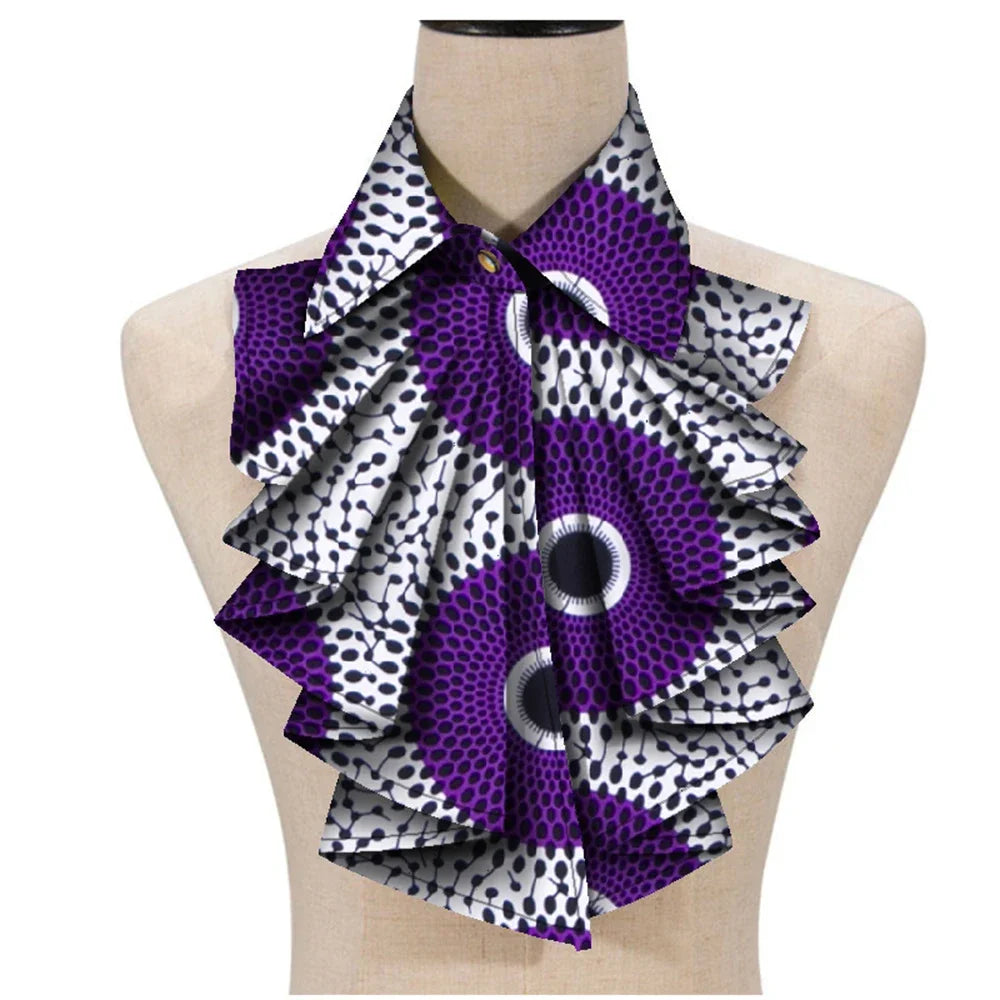 New Fashion African Print Ankara Tie for Women – Triangle Cravat