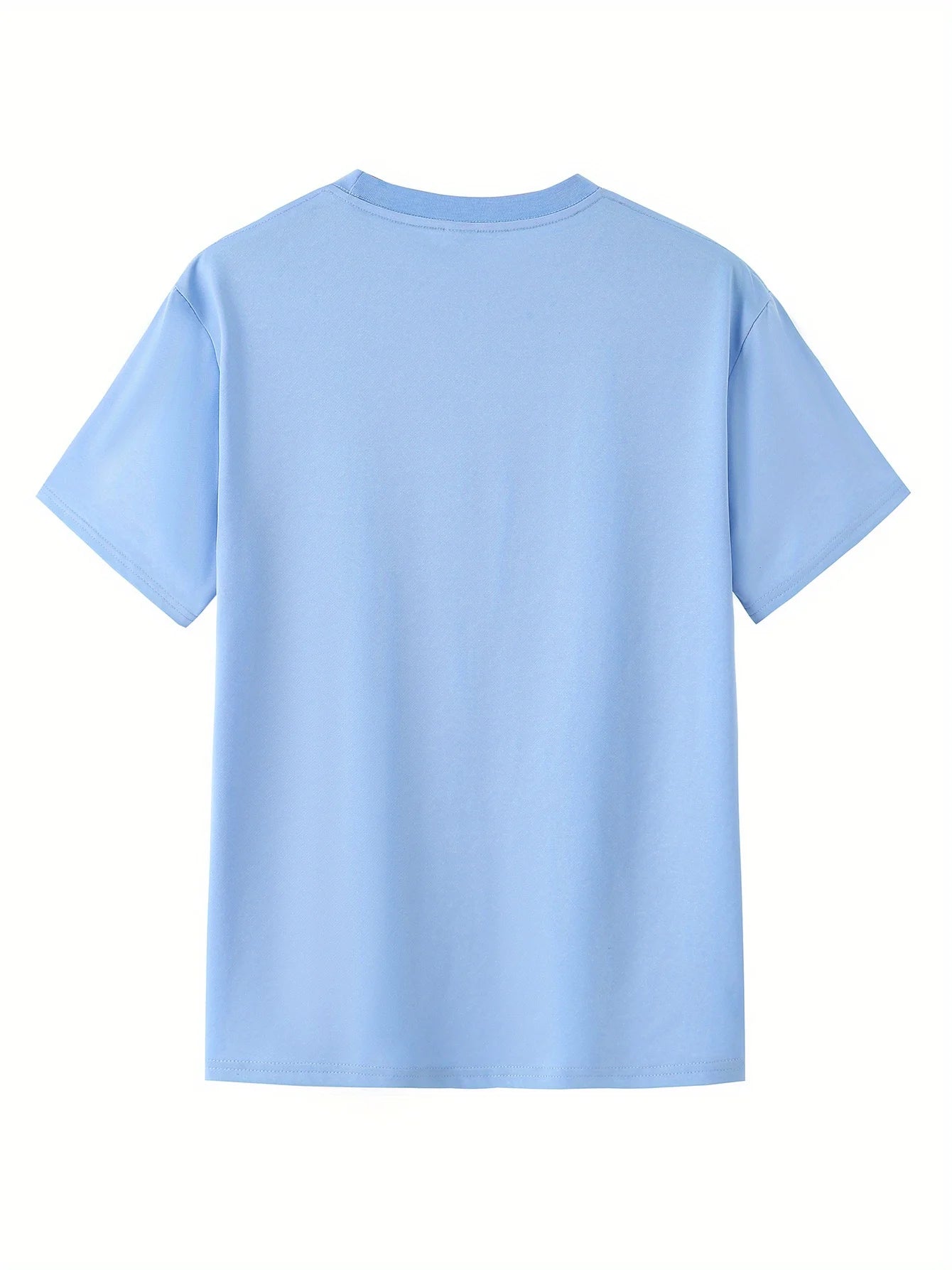 Men’s Summer Casual T-Shirt – 100% Pure Cotton, Plus Size, Creative Cross Prin