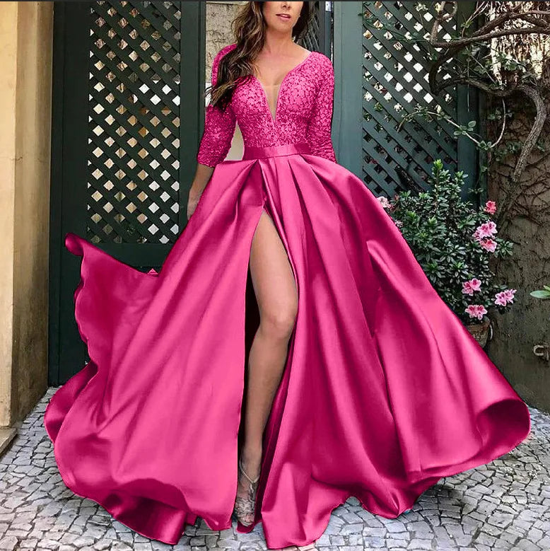 Women's Elegant Luxury Fashionable Long Trailing Evening Dress
