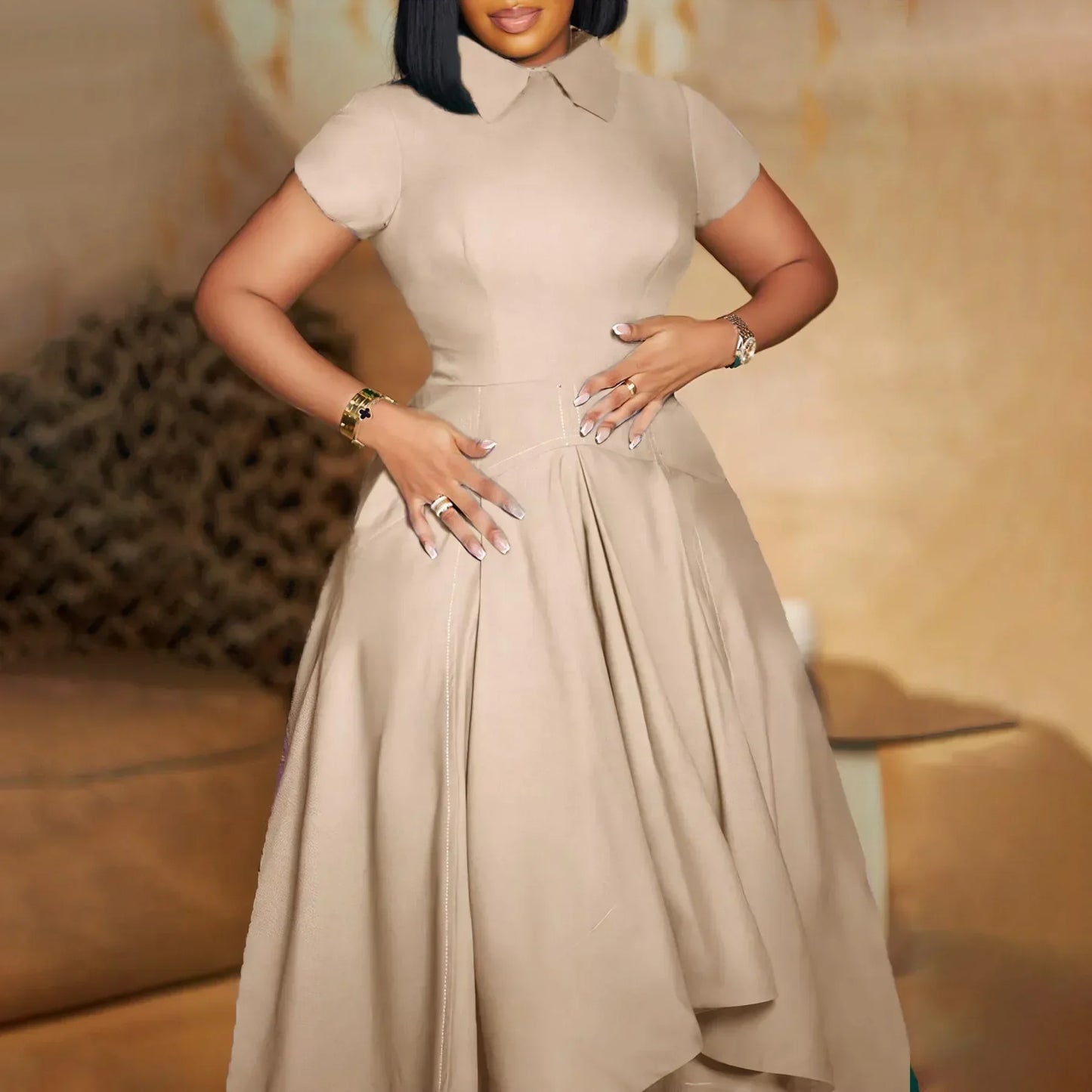 Elegant African Church Dress for Women