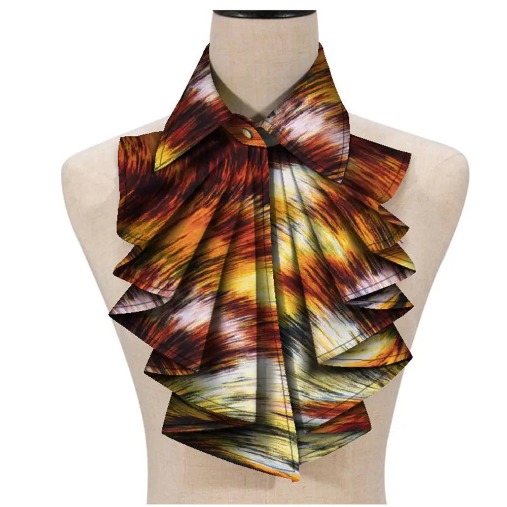 New Fashion African Print Ankara Tie for Women – Triangle Cravat