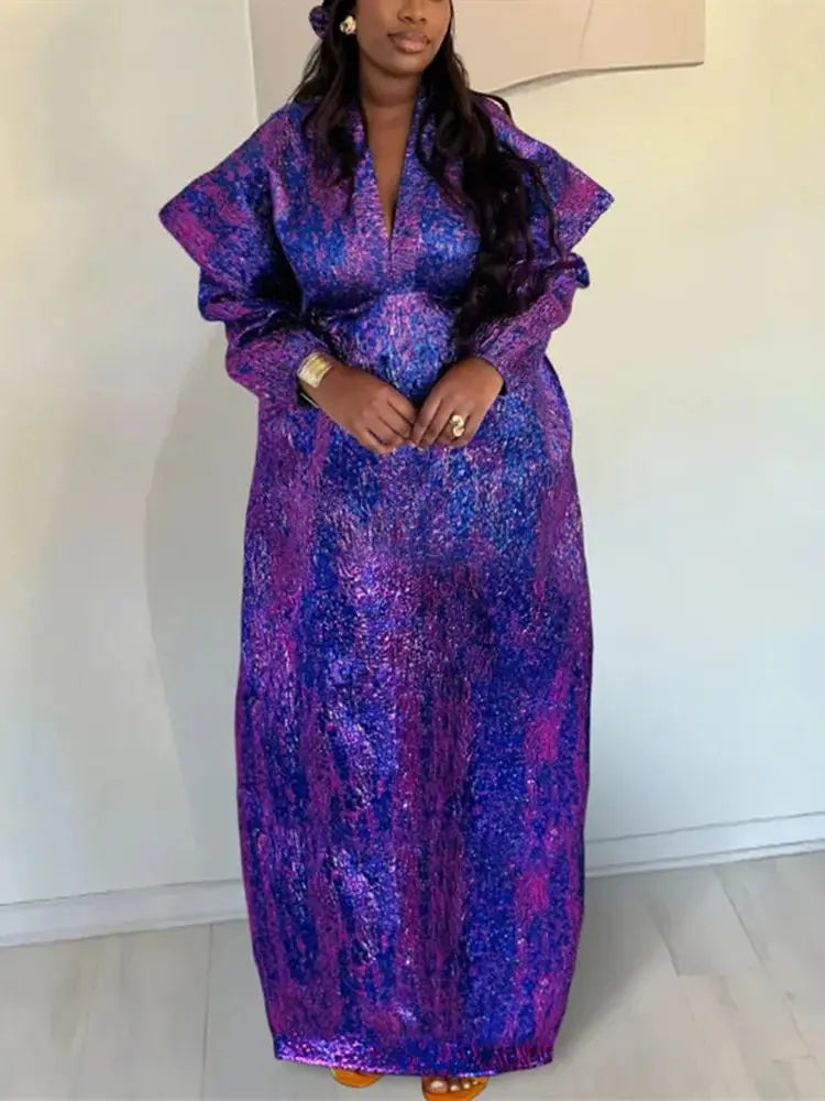 African Dresses for Women – Traditional Dashiki Ankara Maxi Gown Kaftan Abaya Robe