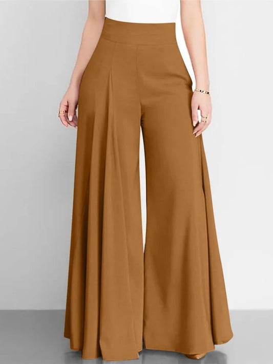 Elegant High Waist Wide Leg Pants for Women – Casual Office Chic