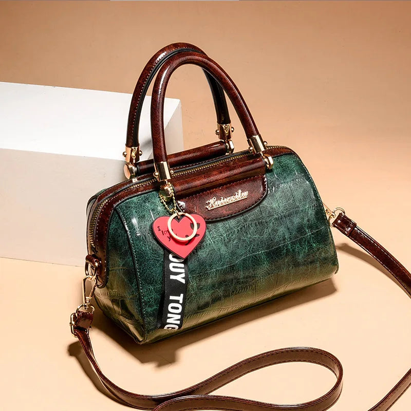 Luxury Crocodile Pattern Women’s Handbag