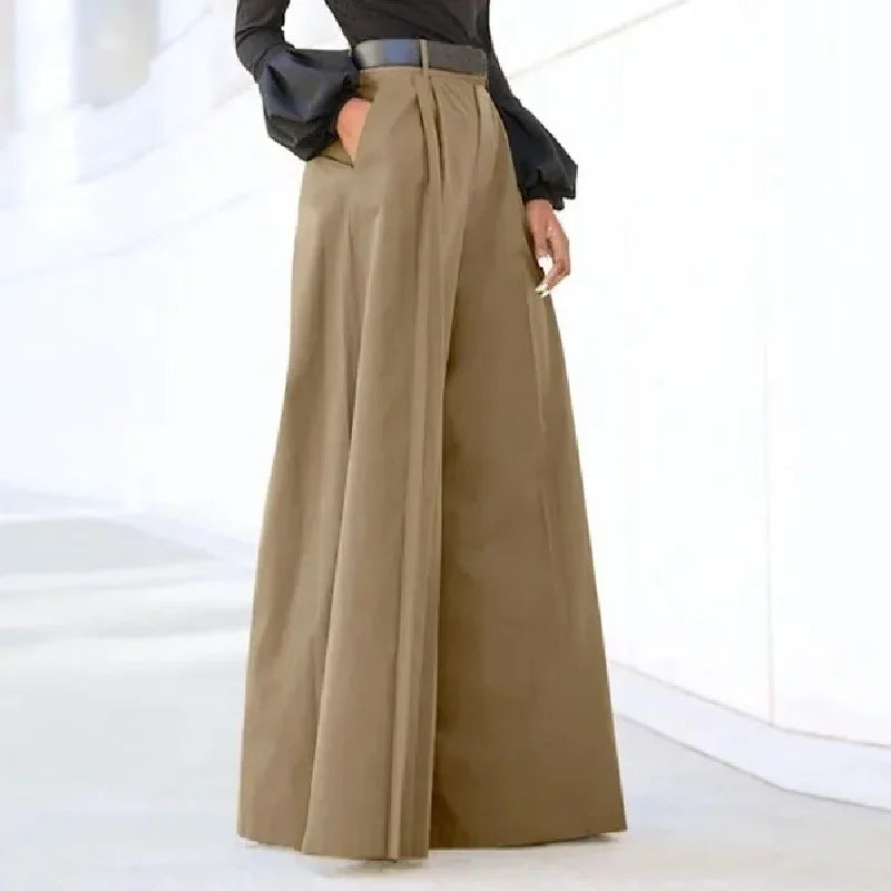 Women's Wide Leg Palazzo Pants – Summer Linen Comfort with Stylish Prints