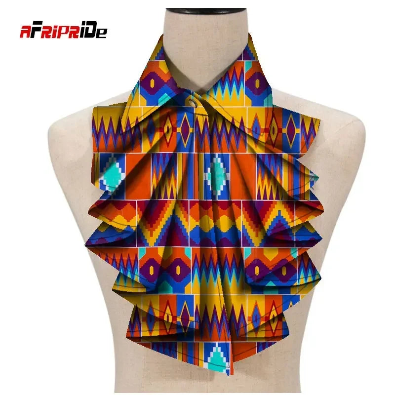 New Fashion African Print Ankara Tie for Women – Triangle Cravat