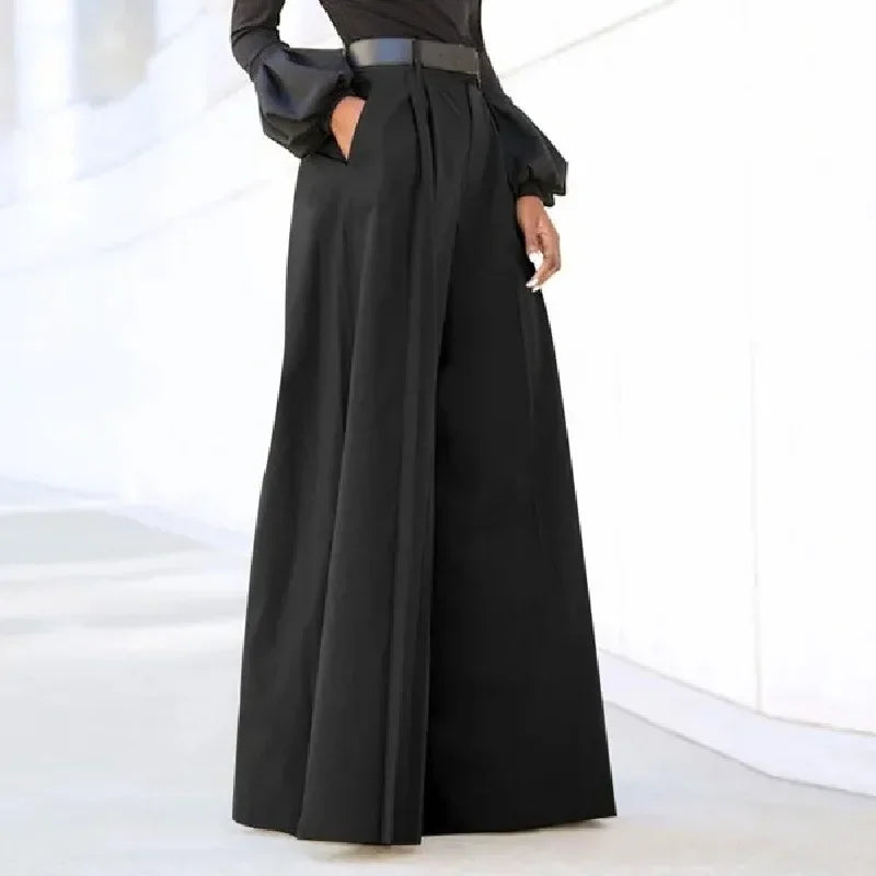 Women's Wide Leg Palazzo Pants – Summer Linen Comfort with Stylish Prints