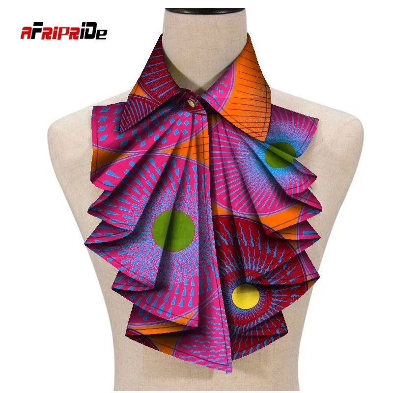 New Fashion African Print Ankara Tie for Women – Triangle Cravat