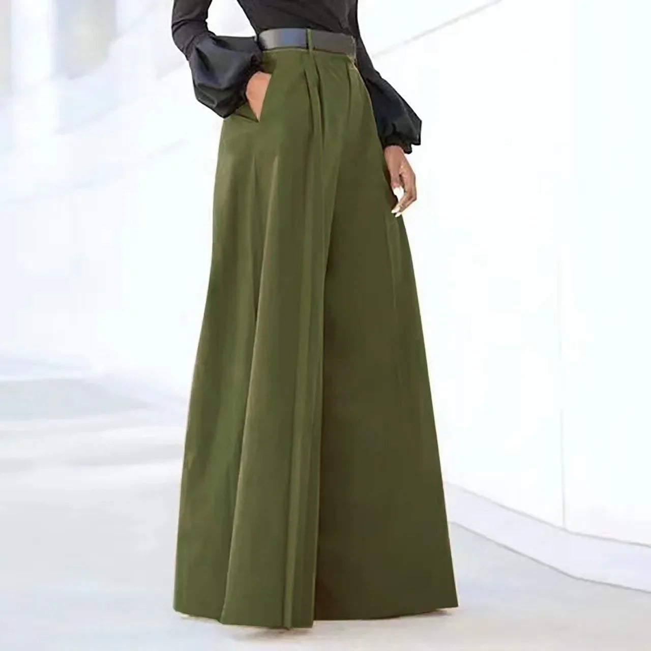 Women's Wide Leg Palazzo Pants – Summer Linen Comfort with Stylish Prints