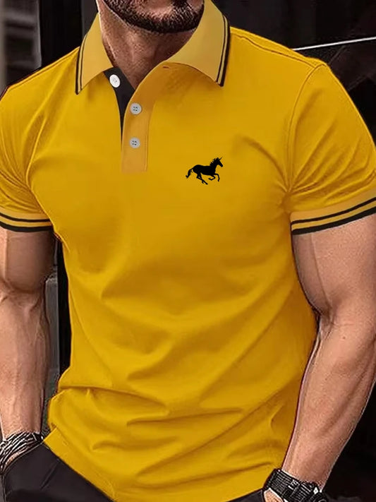 Men’s Classic Short-Sleeved Polo Shirt – Summer Casual Top