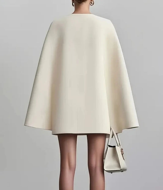 XIKUO Women’s Double-Breasted Mini Dress – Office Lady Style