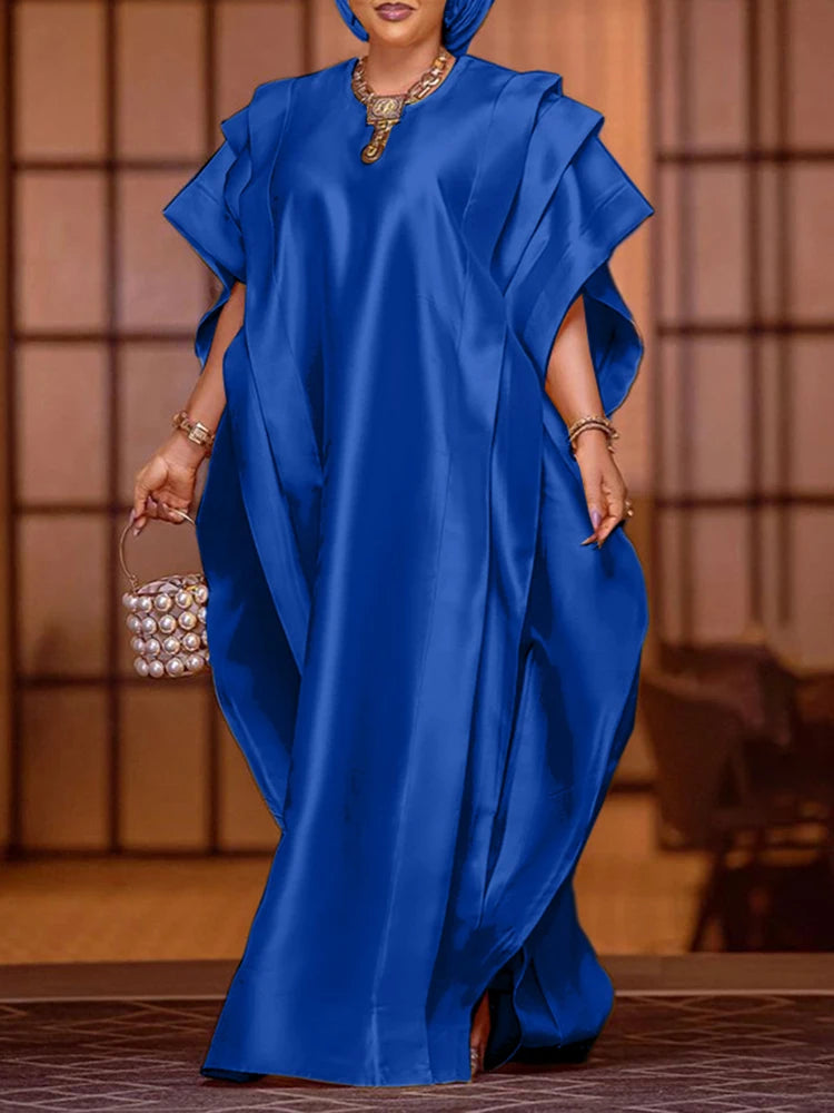 VONDA Plus Size 5XL Elegant Maxi Long Dress