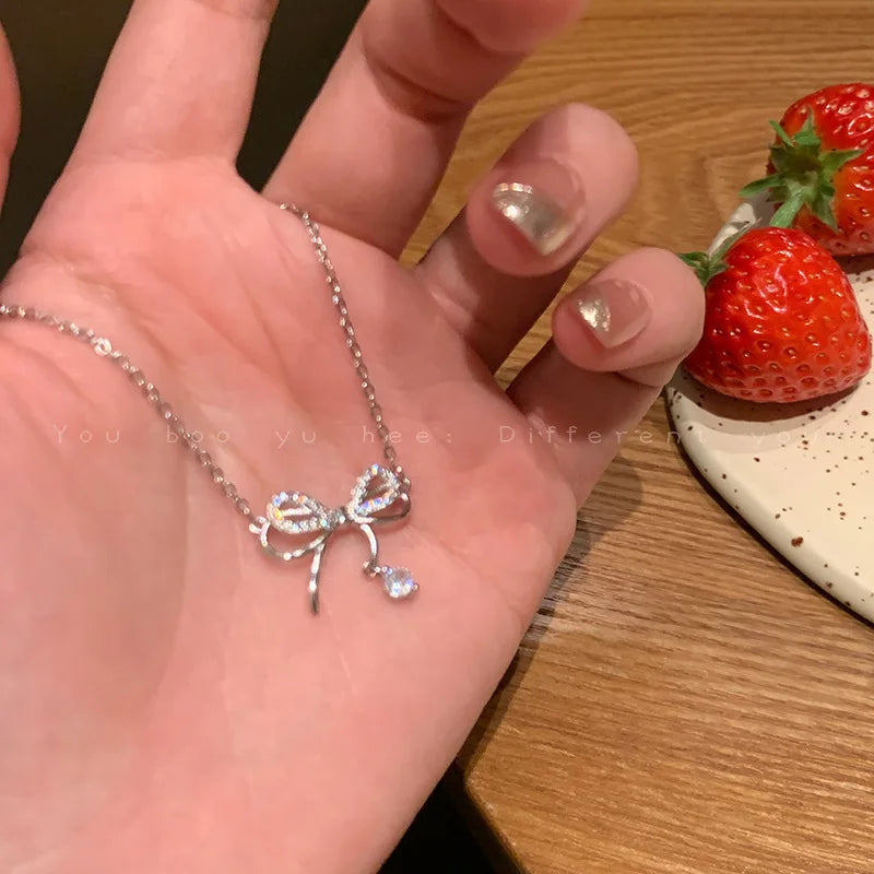 Silver Color Cross Pendant Necklace