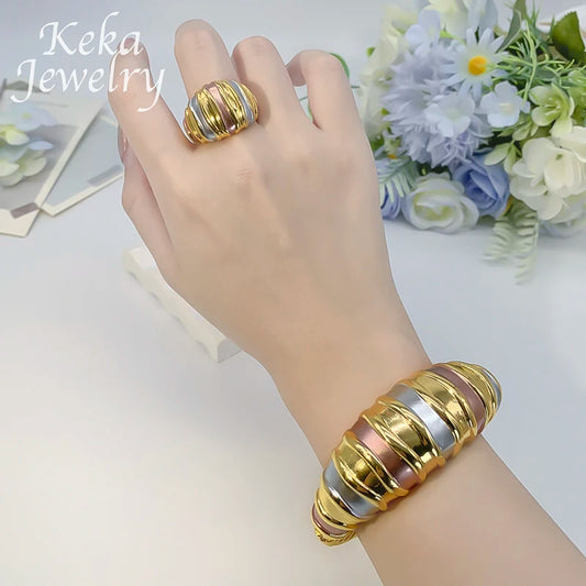 America 22K Gold Plated Jewelry Set