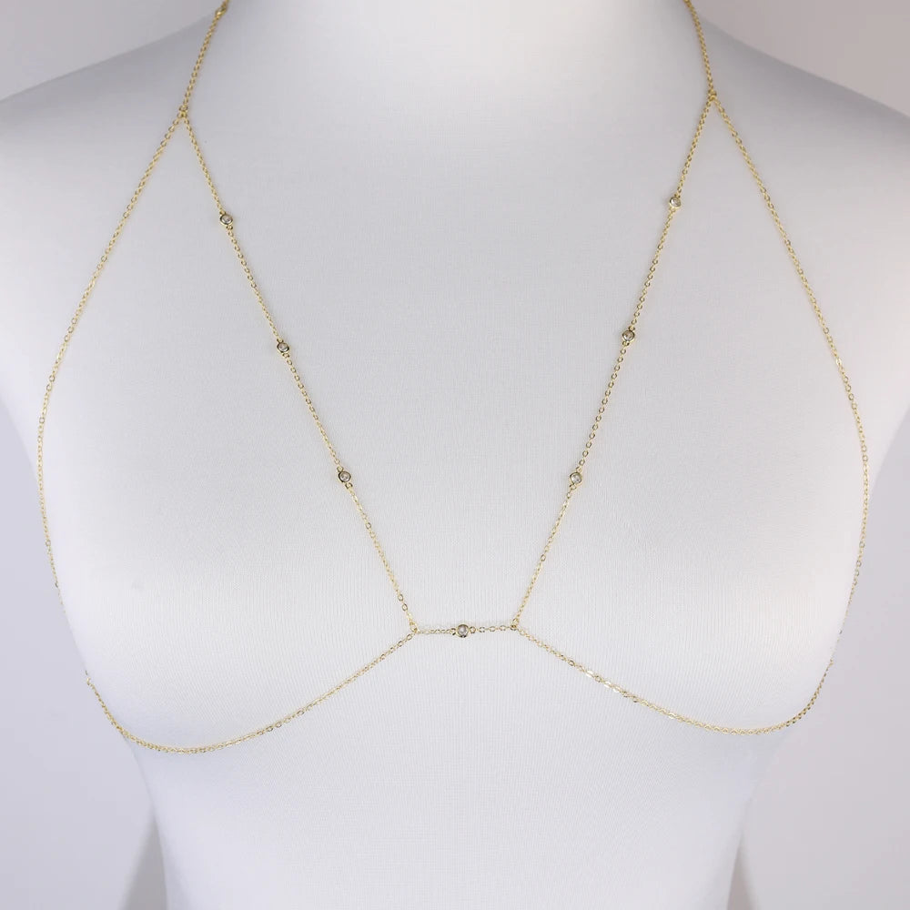 Fashion Special Water Drop Bling Oval CZ Choker Necklace Gold Color Lariat Long Bar Tear Drop Y Shape Long Tassel Women Jewelry