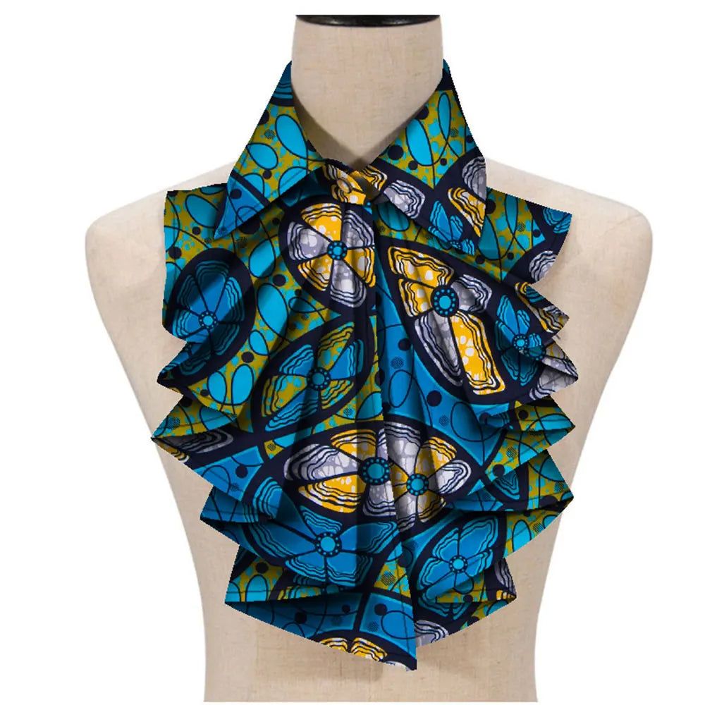 New Fashion African Print Ankara Tie for Women – Triangle Cravat