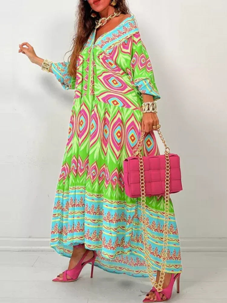 Autumn New African Dresses for Women – Dashiki Abaya Style