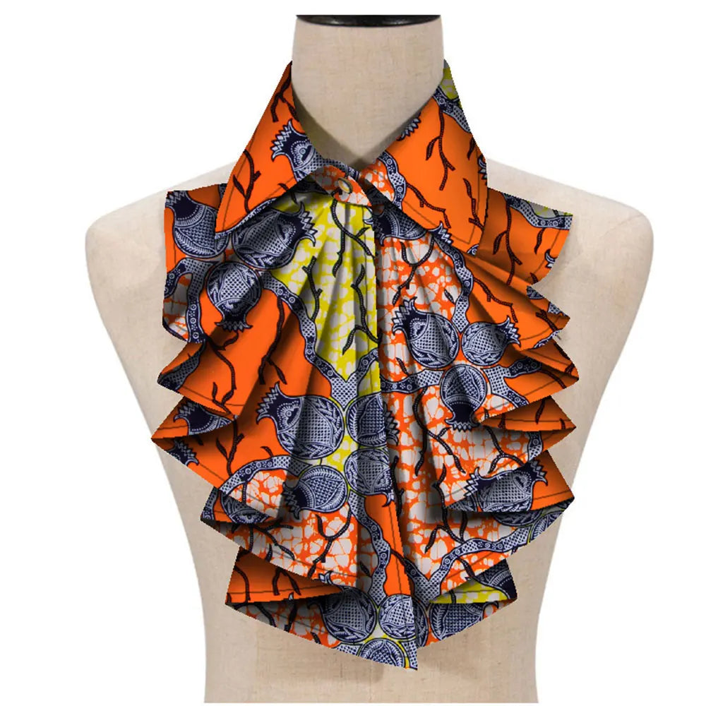 New Fashion African Print Ankara Tie for Women – Triangle Cravat