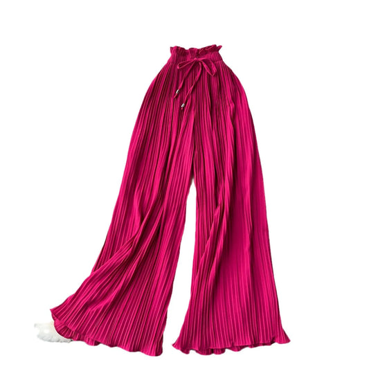 Women's Wide-Leg High-Waist Capris