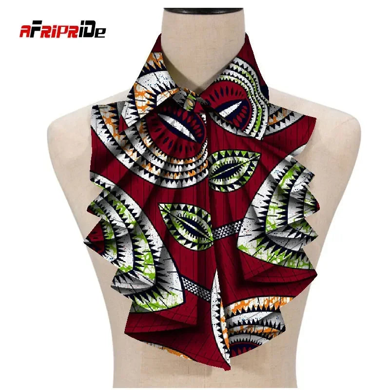 New Fashion African Print Ankara Tie for Women – Triangle Cravat