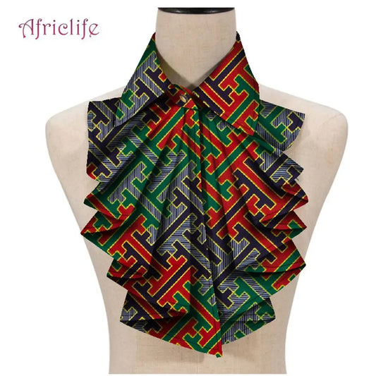 New Fashion African Print Ankara Tie for Women – Triangle Cravat