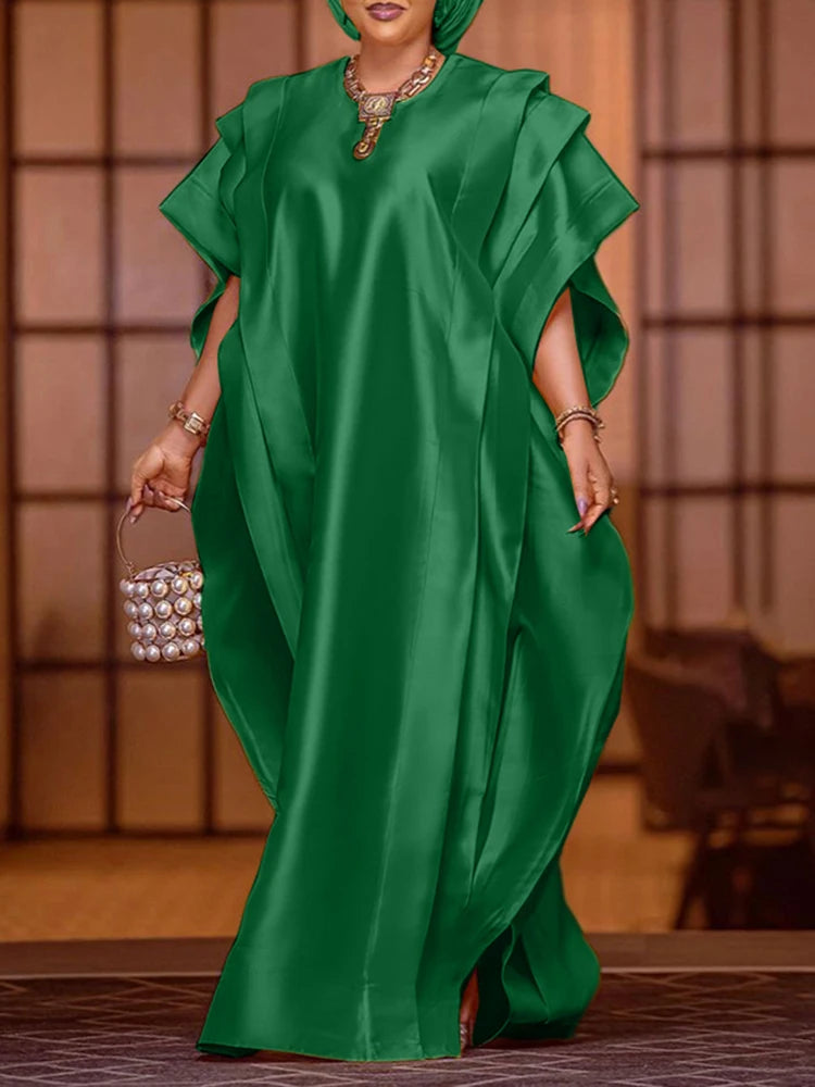 VONDA Plus Size 5XL Elegant Maxi Long Dress