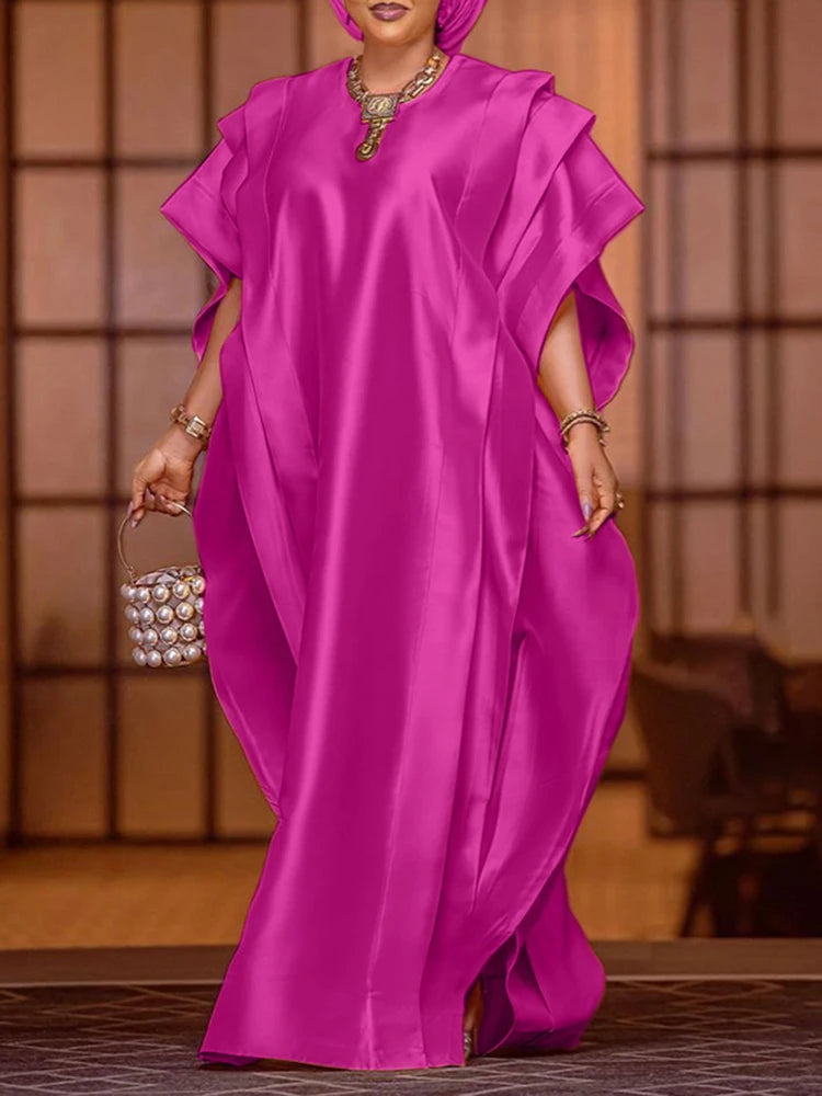 VONDA Plus Size 5XL Elegant Maxi Long Dress