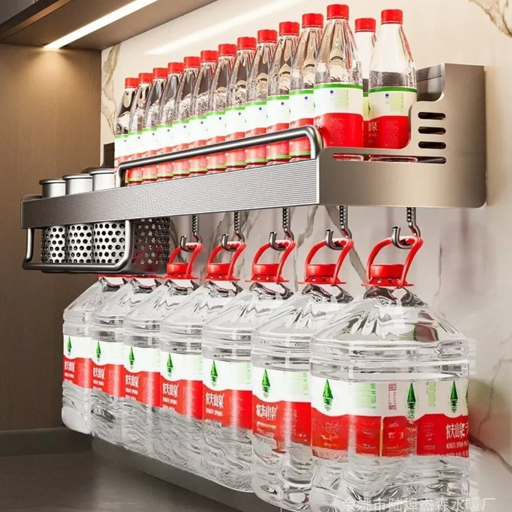 Kitchen Storage Rack – Wall Mounted Metal Organizer