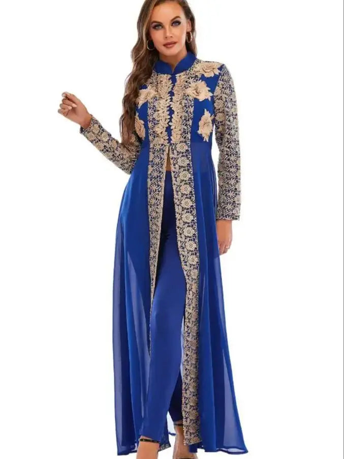 Dubai Abaya Muslim Dress Set