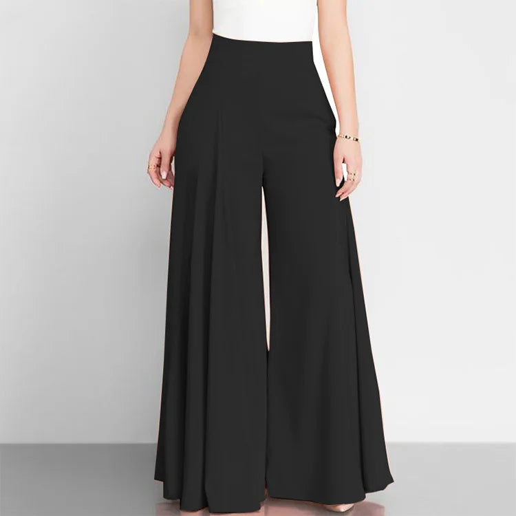 Elegant High Waist Wide Leg Pants for Women – Casual Office Chic