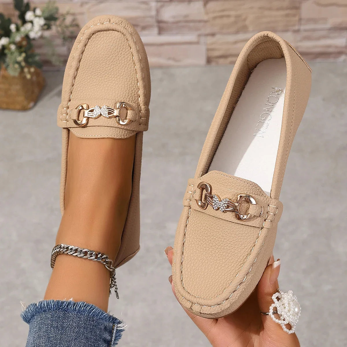 Women's Casual Slip-On Mary Jane Shoes