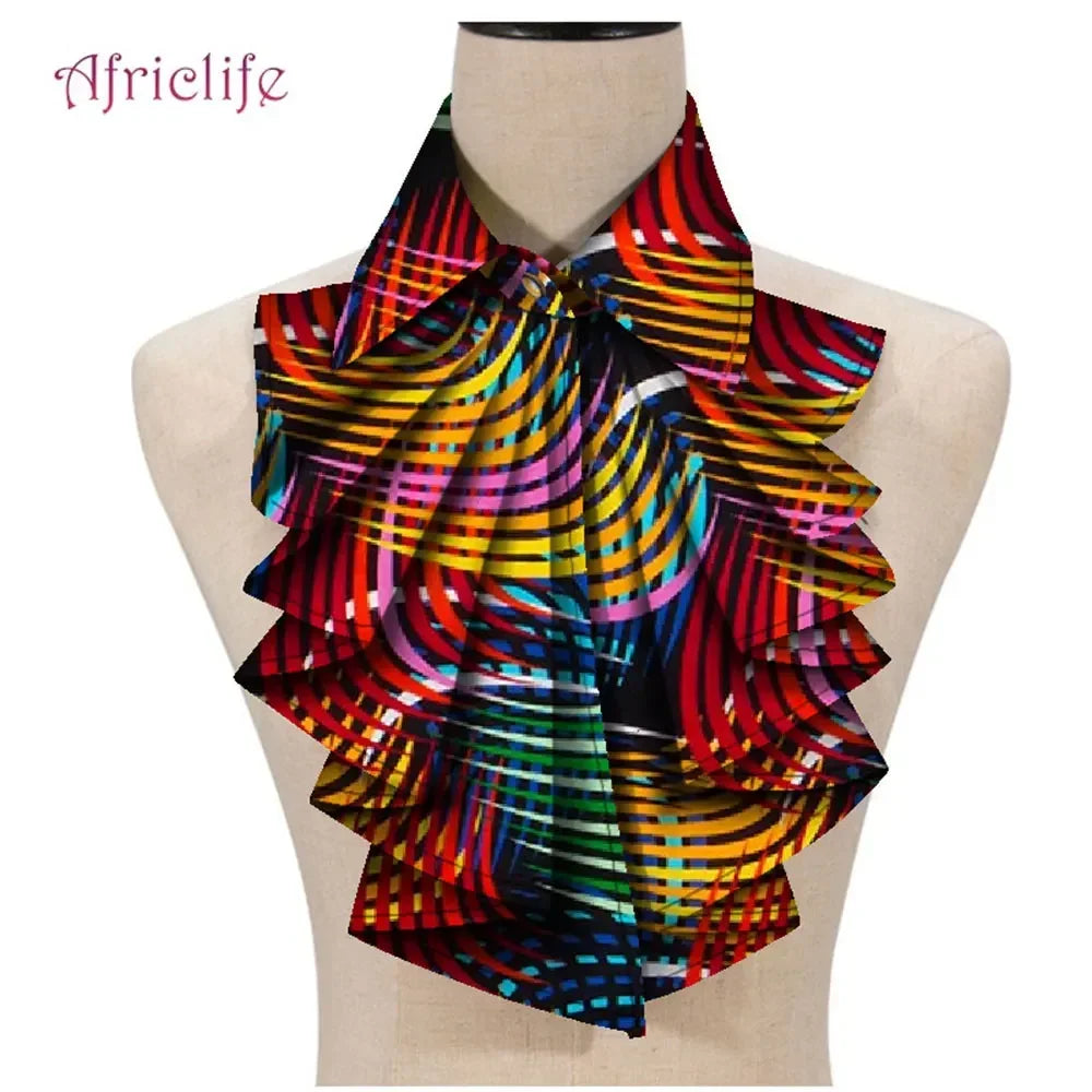 New Fashion African Print Ankara Tie for Women – Triangle Cravat