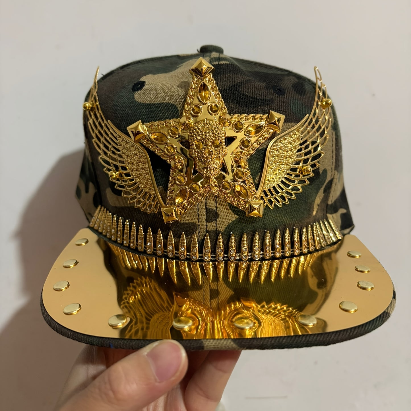 Hip Hop Punk Riveted Baseball Cap – Unisex Streetwear Statement