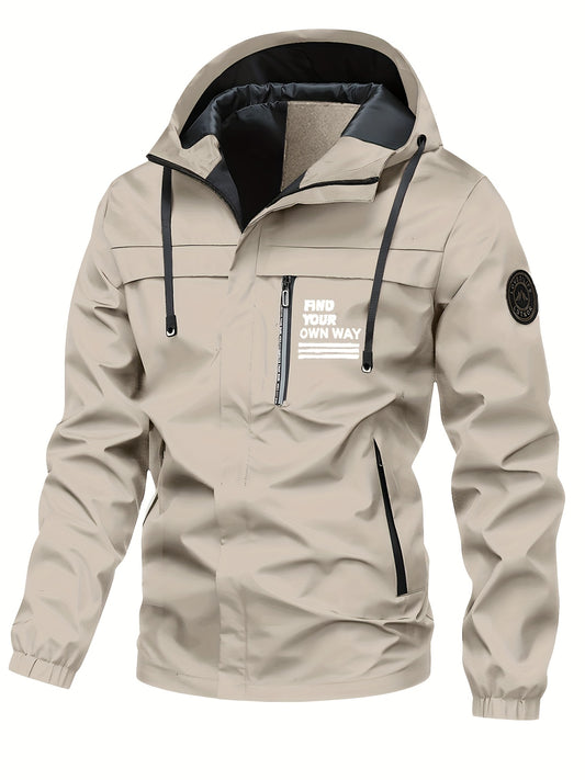 Men’s Casual Sporty Hooded Jacket