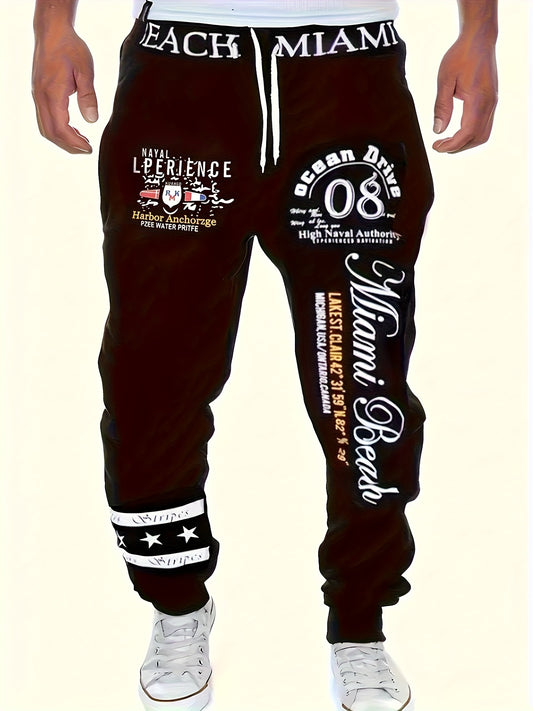 Men's Casual Cuffed Drawstring Sweatpants