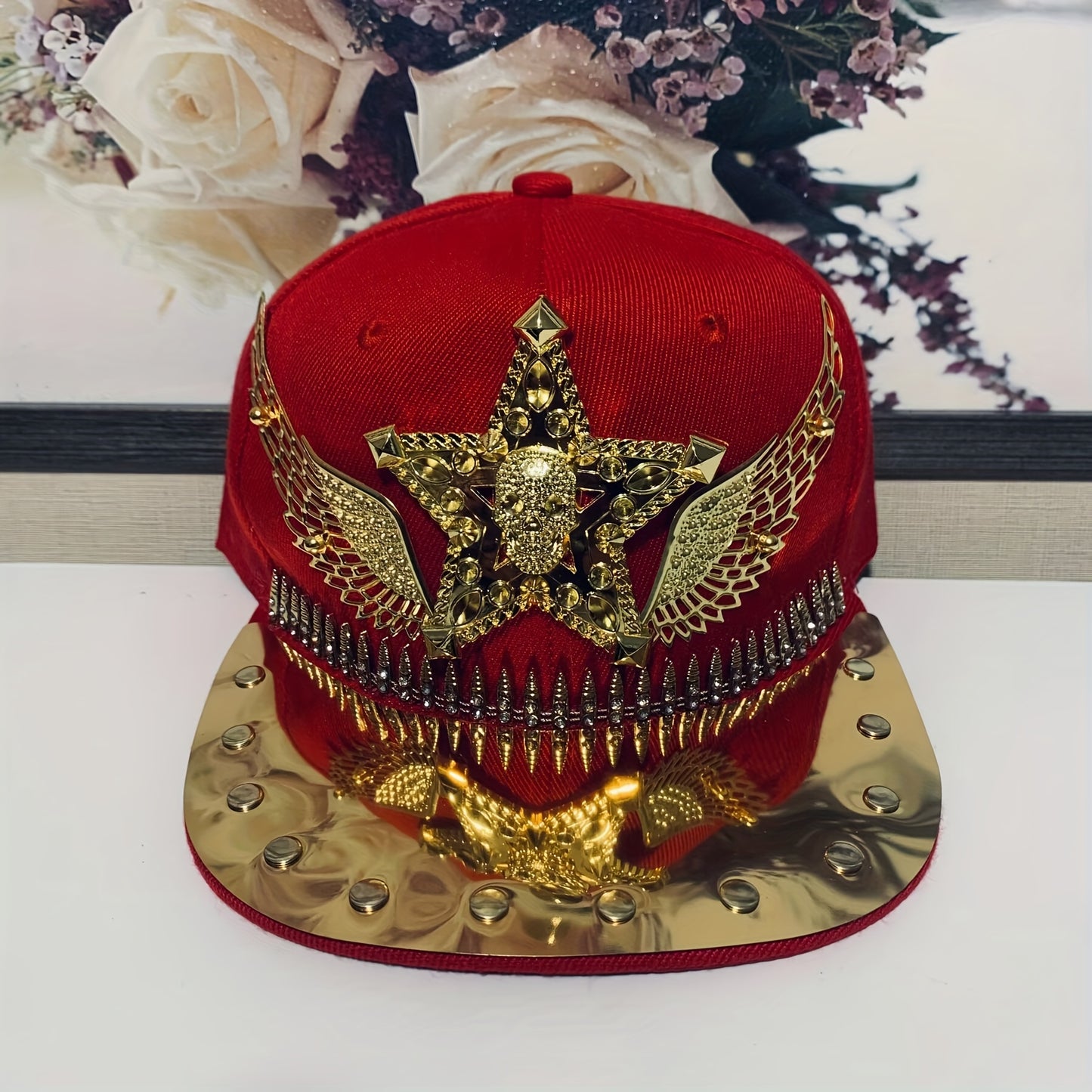 Hip Hop Punk Riveted Baseball Cap – Unisex Streetwear Statement