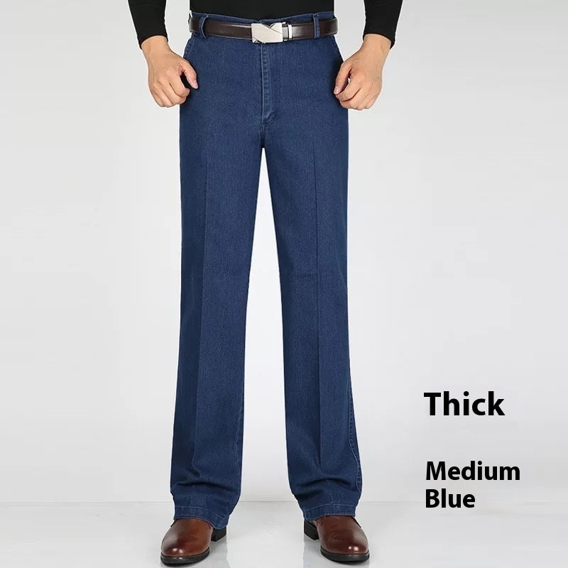 Men's High Waist Loose Casual Denim Jeans